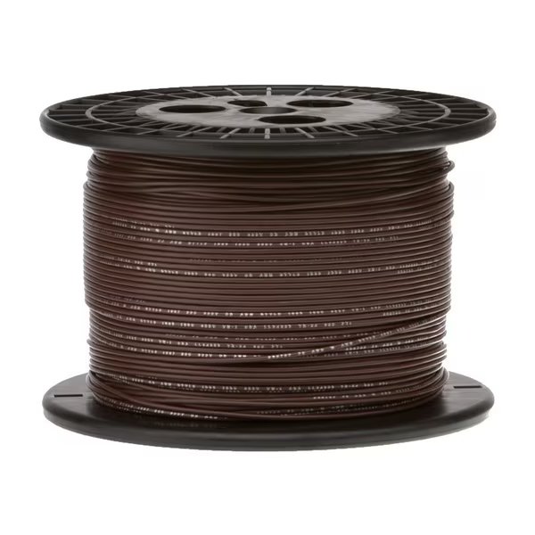 20 AWG Gauge Solid Hook Up Wire, 1000 ft Length, Brown, 0.0320